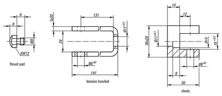 Element dociskowy stal oksydowane (04430-04) - Norelem