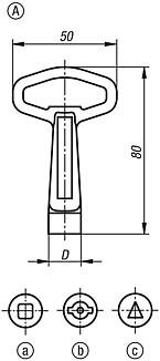 Klucz Nasadowy trojkat 8 mm cynk (05586-88) - Norelem