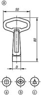 Klucz Nasadowy trojkat 8 mm cynk (05586-88) - Norelem