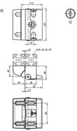 Zamkniecie aluminium czarny (05598-200681) - Norelem