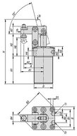 Napinacz dźwigniowy pneumatyczny aluminium czarny anodowany (05609-32) - Norelem