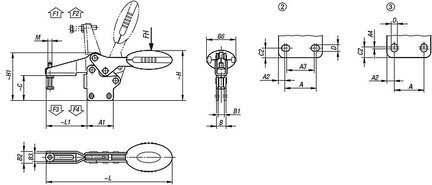 Dociskacz standard stal nierdzewna z połyskiem (05904-106002) - Norelem