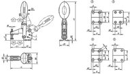 Dociskacz standard stal wegloazotowany i oksydowany (05908-012002) - Norelem