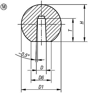 Uchwyt Kulisty termoplast czarny (06247-34012) - Norelem