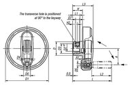 Koło Ręczne otwór pasowany termoplast (06265-210010) - Norelem