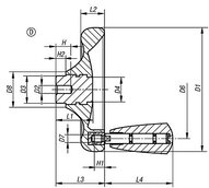 Koło Ręczne duroplast (06287-2140X08) - Norelem