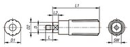 Rękojeść Cylindryczna obrotowy termoplast (06325-01-3A2) - Norelem