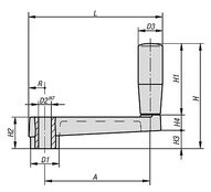 Korbka otwór pasowany aluminium czarny powleczony tworzywem sztucznym (06492-100) - Norelem
