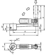 Korbka otwór pasowany aluminium czarny powleczony tworzywem sztucznym (06504-13146) - Norelem