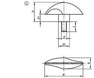 Pokrętło Motylkowe termoplast czarny (06665-25006X15) - Norelem