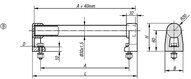 Uchwyt Ruruwy aluminium naturalny anodowany (06939-200303) - Norelem