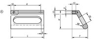 Uchwyt Profilowany aluminium anodyzowany w kolorze naturalnym (06952-086063) - Norelem