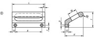 Uchwyt Profilowany aluminium anodyzowane w kolorze czarnym (06952-086051) - Norelem