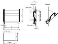 Uchwyt Kasetowy aluminium czarny anodowany (06960-10011) - Norelem