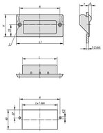 Uchwyt Kasetowy termoplast czarny (06965-1082041) - Norelem