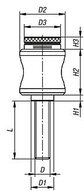 Klucz Dynamometryczny aluminium (07124-105X30) - Norelem