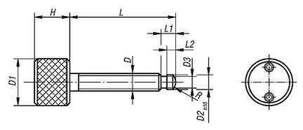 Śruba Dynamometryczna z czopem kulistym stal automatowa (07134-06X40) - Norelem