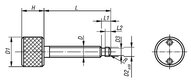 Śruba Dynamometryczna z czopem kulistym stal automatowa (07134-06X40) - Norelem