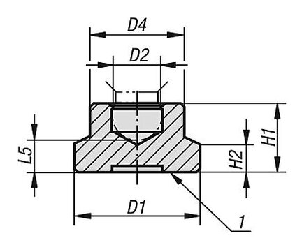 Element dociskowy stal (07142-08) - Norelem