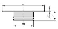 Pokrtywka do otworu aluminium czarny anodowany (07160-10-02108) - Norelem