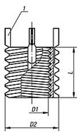 Wstawka Gwintowana standard stal (07660-06) - Norelem