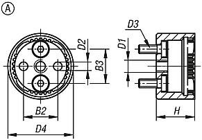 Element Zatrzaskowy z zazebieniem wewnetrznym stal oksydowane (07820-13346) - Norelem