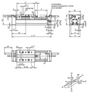 Moduł Liniowy pneumatyczny aluminium (20200-2115X0500) - Norelem