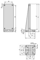Uchwyt Pionowy wersja długa aluminium (21139-04) - Norelem
