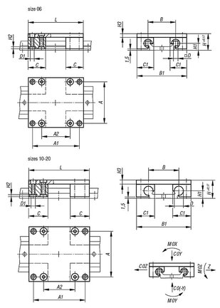 Wózek drylin® w aluminium (21240-2000200) - Norelem