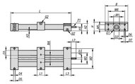 Jednostka Liniowa z lozyskiem kulkowym aluminium (21250-140X800) - Norelem