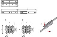 Prowadnica Teleskopowa podwojny-t (21336-1280450) - Norelem