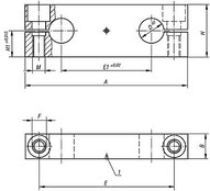 Listwa Montażowa ruchomy aluminium (21577-40) - Norelem