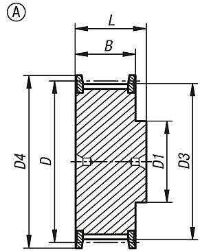 Koło Zębate aluminium (22004-031532) - Norelem