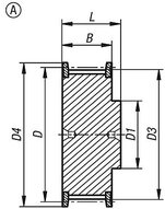 Koło Zębate aluminium (22004-031532) - Norelem