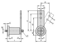 Element Mocujący stal lakierowane (22281-16-2) - Norelem