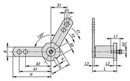 Element Mocujący stal lakierowane (22281-18-3) - Norelem