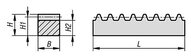 Stanzange prosty poliketon (22422-20700606250) - Norelem