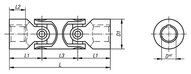Przegub podwójny stal 084 (23407-20128) - Norelem