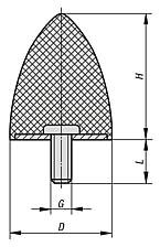 Amortyzator Gumowy paraboliczny stal (26110-05006755) - Norelem