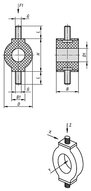 Amortyzator Gumowy stal (26130-01201257) - Norelem