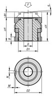 Element Poziomujacy z podkładką wahliwą stal nierdzewna (27706-05101) - Norelem