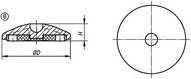 Talerzyk antystatyczny termoplast czarny (27800-12060) - Norelem
