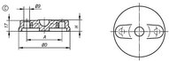 Talerzyk termoplast czarny (27800-3080) - Norelem