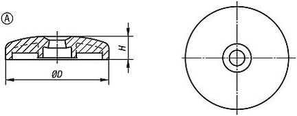 Talerzyk termoplast czarny (27815-1060) - Norelem