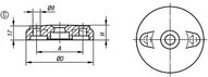Talerzyk termoplast czarny (27815-3100) - Norelem