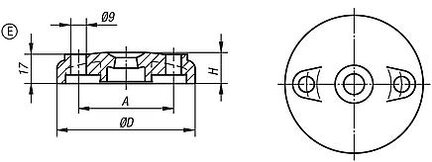 Talerzyk termoplast czarny (27815-5100) - Norelem