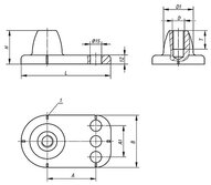 Stopka aluminium (27833-161) - Norelem