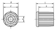 Zaślepka Gwintowana do rur termoplast (27836-204815) - Norelem