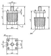 Nóżka Do Przyrządów nastawny termoplast (27840-401008) - Norelem