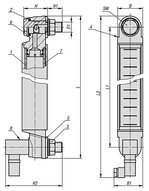 Wskaźniki Poziomu Oleju z elektr. monitorowaniem temperatury aluminium (28001-11-1400) - Norelem